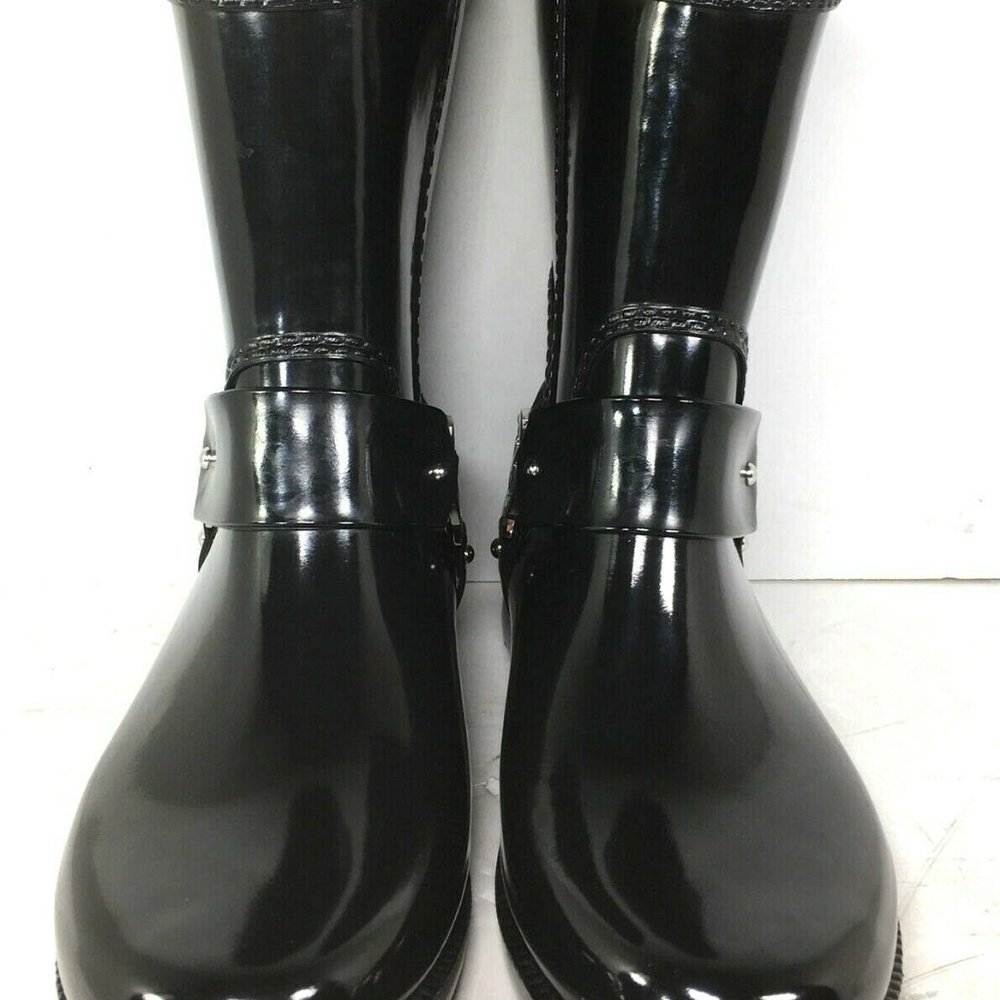 Michael Kors Womens Black Rain Ankle Boots US 10 M - Picture 6 of 12